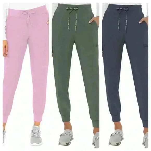 Touch by Med Couture Women's Double Cargo Pocket Jogger Scrub Pant - Picture 1 of 4